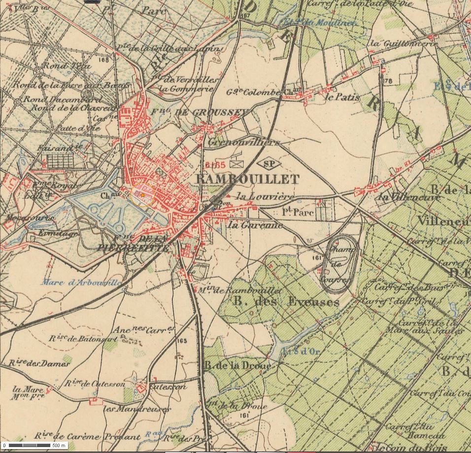 Rambouillet 1906, cartographie