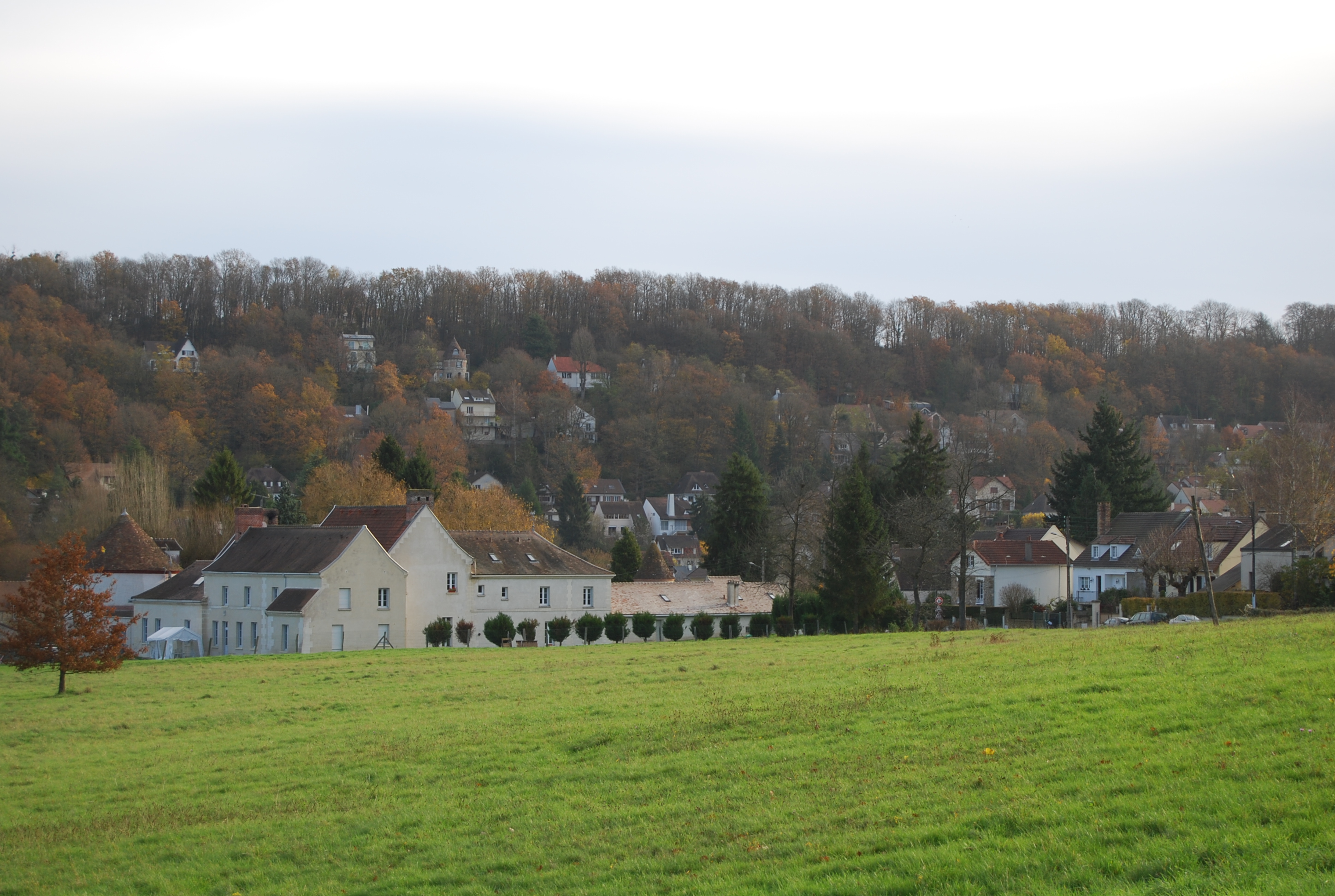 Des coteaux boisés et habités, ici dans la vallée du Rhodon, à Saint-Rémy-lès-Chevreuse