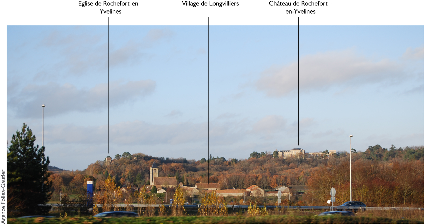 Les reliefs animés de la forêt de Rambouillet dans sa partie sud, perceptibles depuis l’autoroute A10