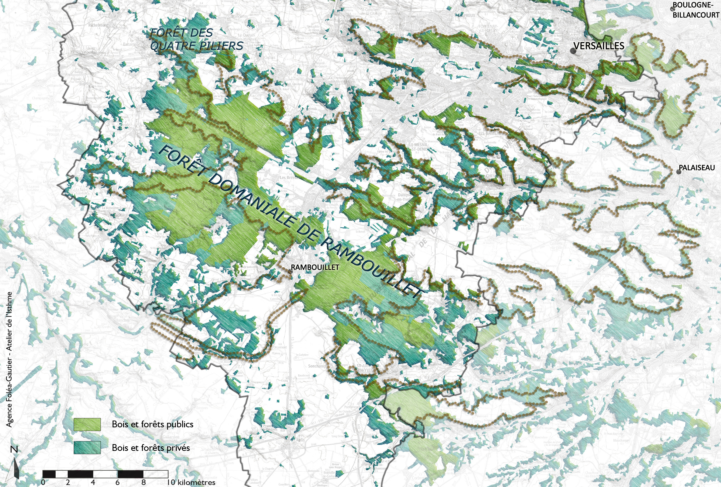 La couverture forestière du plateau d’Yveline et du Hurepoix