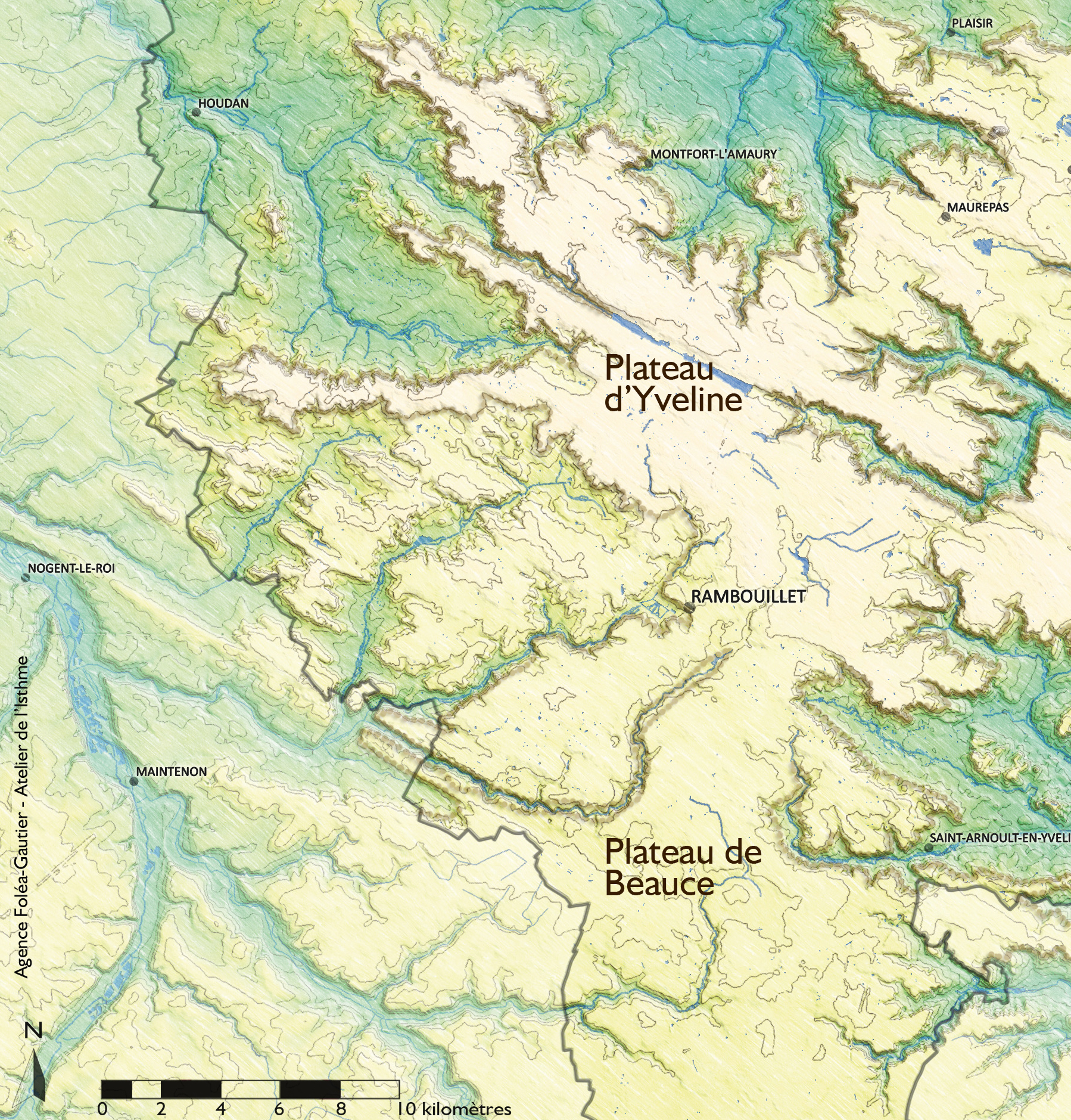 Du plateau d’Yveline au plateau de Beauce : continuité morphologique
