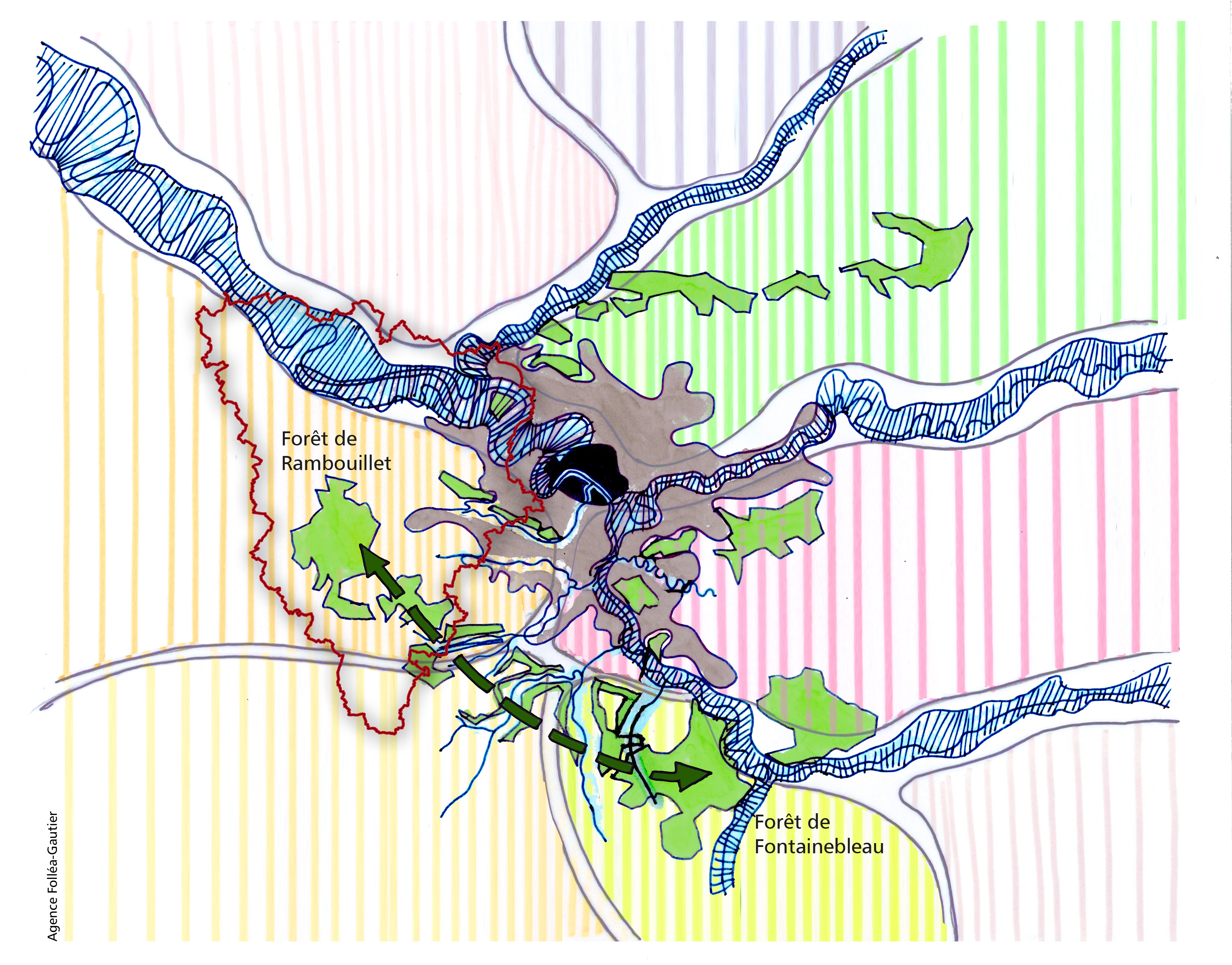 Continuité biologique entre la forêt de Rambouillet et la forêt de Fontainebleau à travers les bois et les vallées de l’Essonne