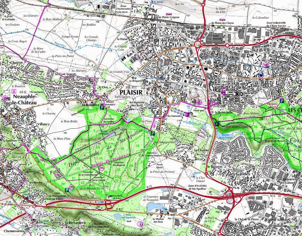 Le secteur fragile de Plaisir – Neauphle, où l’urbanisation du plateau de Saint-Quentin-en-Yvelines a « débordé » vers le vallon du ru Maldroit et la plaine de Versailles
